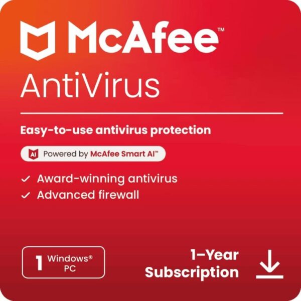 McAfee AntiVirus 2025 | Real-Time PC Protection from New and Evolving Threats | Download