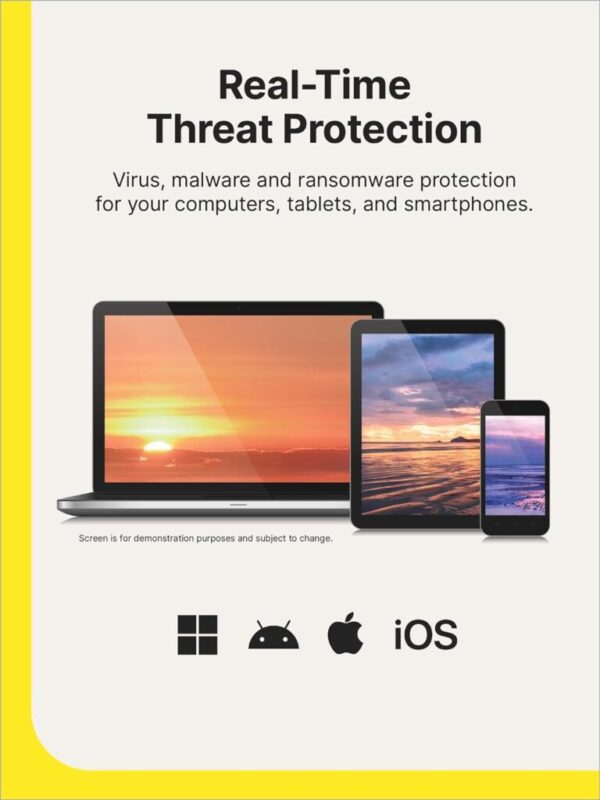 Norton 360 Deluxe 2024, Antivirus software for 5 Devices with Auto Renewal – 3 Months FREE – Includes VPN, PC Cloud Backup & Dark Web Monitoring [Download] - Image 2